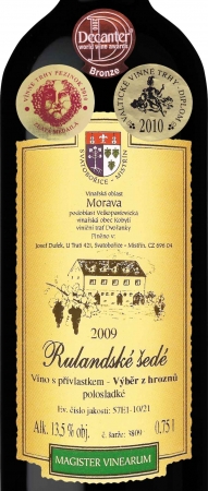 Rulandské šedé 2009 Výběr z hroznů, Dufek