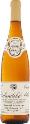 Rulandské bílé Malá Vendule 2010 Kabinet, Žernosecké vinařství