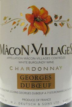 Macon Villages Chardonnay 2011 AOC, Georges Duboeuf