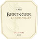 Beringer Knights Valley Alluvium Red  2006 Sonoma County, Beringer Vineyards