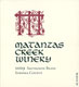 Matanzas Creek Sauvignon Blanc  2009 Sonoma County, Matanzas Creek