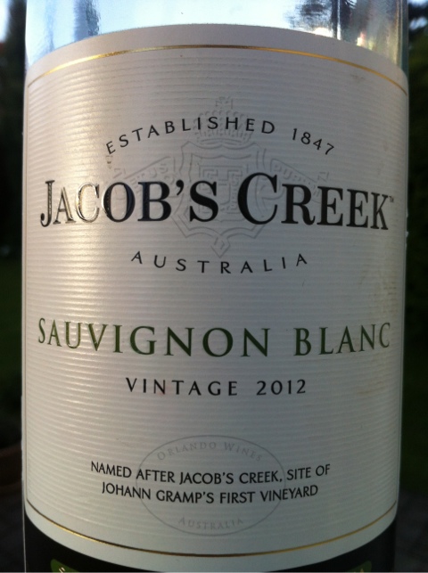Sauvignon blanc 2012 Barossa Valley, Jacob's Creek