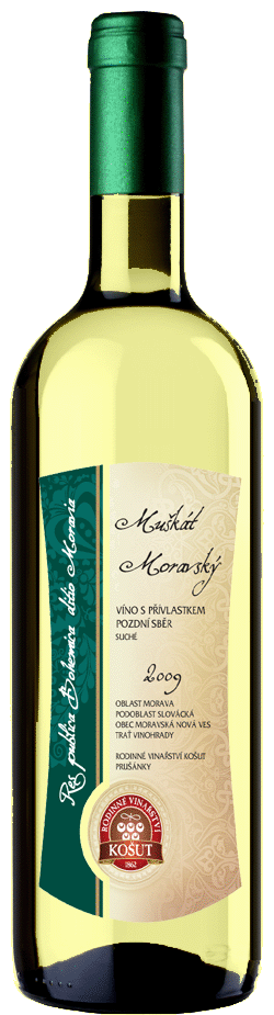 Muškát moravský 2009 Pozdní sběr, Rodinné vinařství Košut