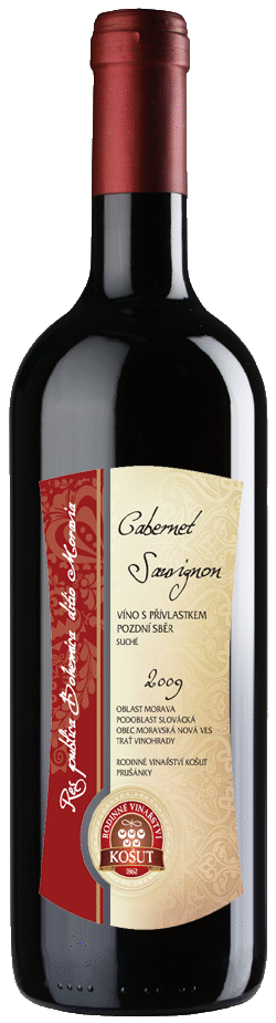 Cabernet Sauvignon 2009 Pozdní sběr, Rodinné vinařství Košut