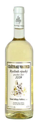 Ryzlink rýnský 2009 Pozdní sběr, Vinné sklepy Valtice, a. s. - Château Valtice