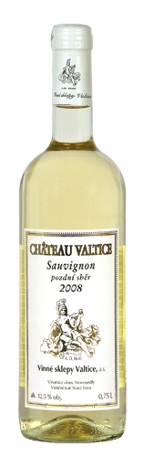 Sauvignon 2008 Pozdní sběr, Vinné sklepy Valtice, a. s. - Château Valtice