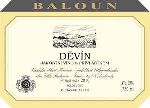 Děvín 2010 Pozdní sběr, Baloun