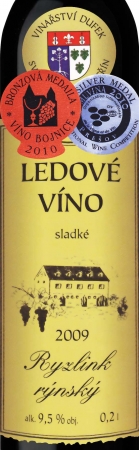 Ryzlink rýnský 2009 Ledové víno, Dufek