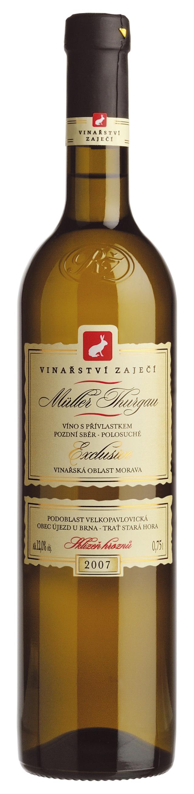 Müller Thurgau 2007 Pozdní sběr, Zaječí