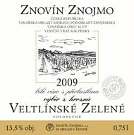 Veltlínské zelené 2009 Výběr z hroznů, Znovín Znojmo, a.s.