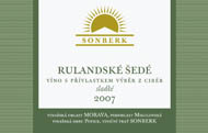 Rulandské šedé 2007 Výběr z cibéb, Sonberk