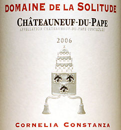 Châteauneuf du Pape Cornelia Constanza 2005 AOC, Domaine de la Solitude