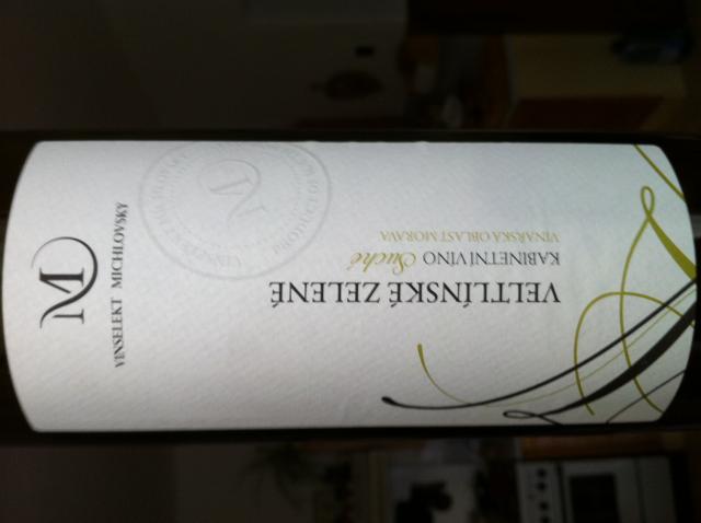 Veltlínské zelené 2010 Kabinet - Víno s přívlastkem, Vinselekt Michlovský a.s.