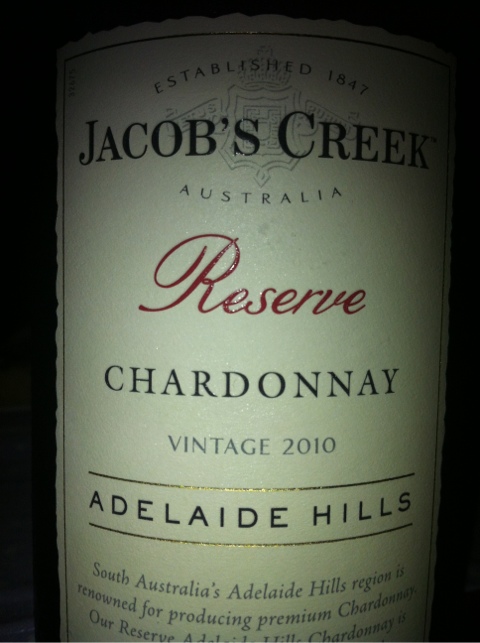 Chardonnay Reserve 2010 Adelaide Hills, Jacob's Creek