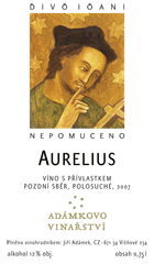 Aurelius 2007 Pozdní sběr, Adámkovo Vinařství