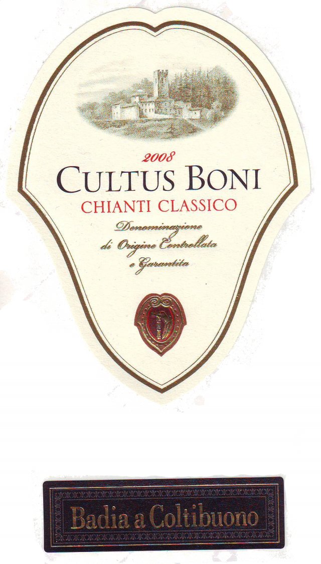 Cultus Boni, Chianti Classico 2008 DOCG, Badia a Coltibuono