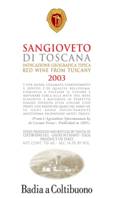 Sangioveto Toscana Rosso 2007 IGT, Badia a Coltibuono