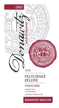 Veltlínské zelené 2010 Pozdní sběr, Mikrosvín