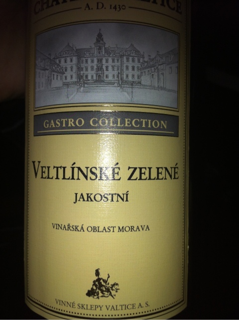 Veltlinske zelene 2011 Jakostní víno, Vinné sklepy Valtice, a. s. - Château Valtice