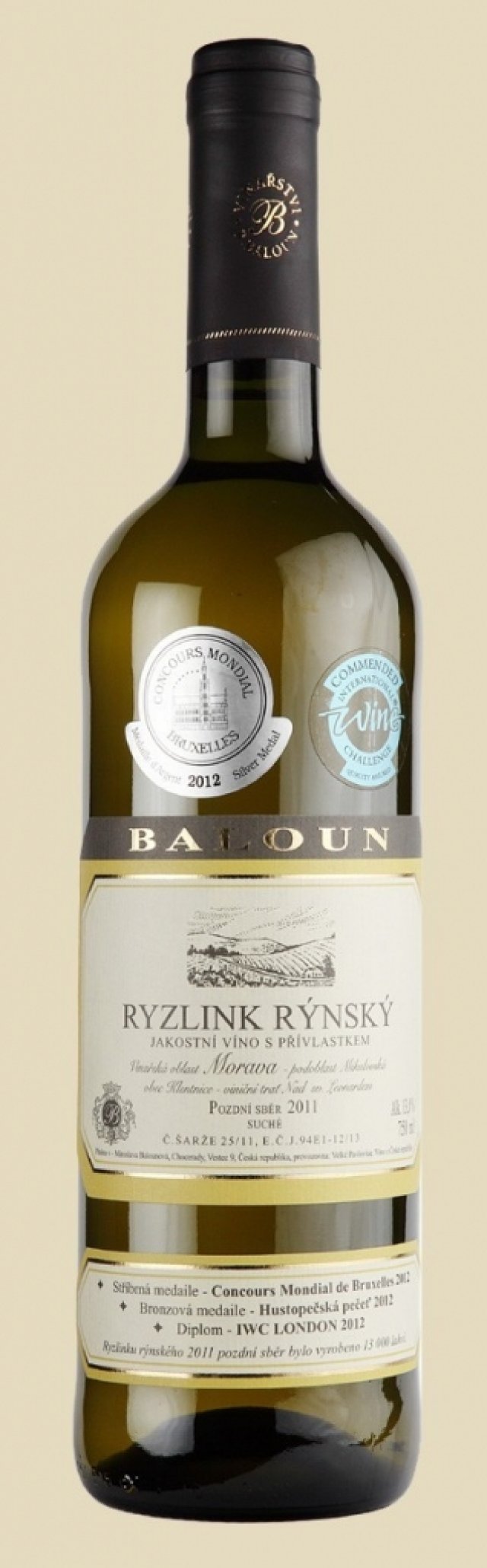 Ryzlink rýnský 2011 Pozdní sběr, Baloun