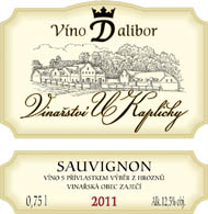 Sauvignon 2011 Výběr z hroznů, U Kapličky