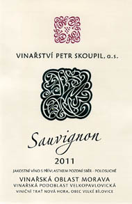 Sauvignon 2011 Pozdní sběr, Petr Skoupil