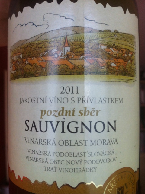 Sauvignon 2011 Pozdní sběr, Vajbar Bronislav