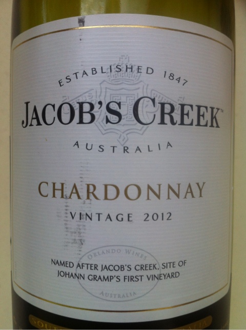 Chardonnay 2012 South Australia, Jacob's Creek
