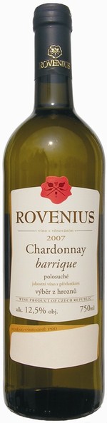 Chardonnay barrique 2007 Výběr z hroznů, Rovenius