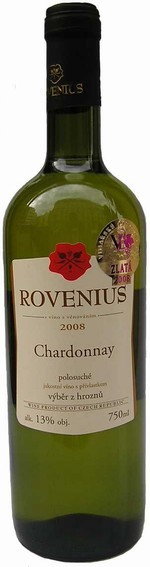 Chardonnay 2008 Výběr z hroznů, Rovenius