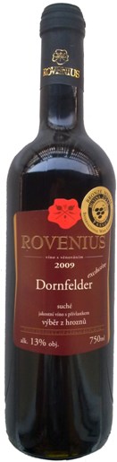 Dornfelder exclusive 2009 Výběr z hroznů, Rovenius