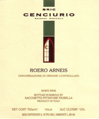 Roero Arneis 2010 DOCG, Bric Cenciurio